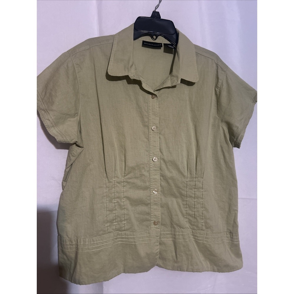 Goodclothes Women's Green Cotton Blouse Size XL